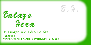 balazs hera business card